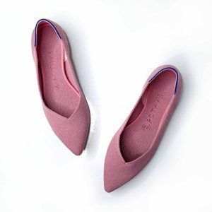 Rothy’s The Point shoes in rosebud (retired colour)